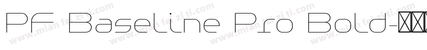 PF Baseline Pro Bold字体转换
